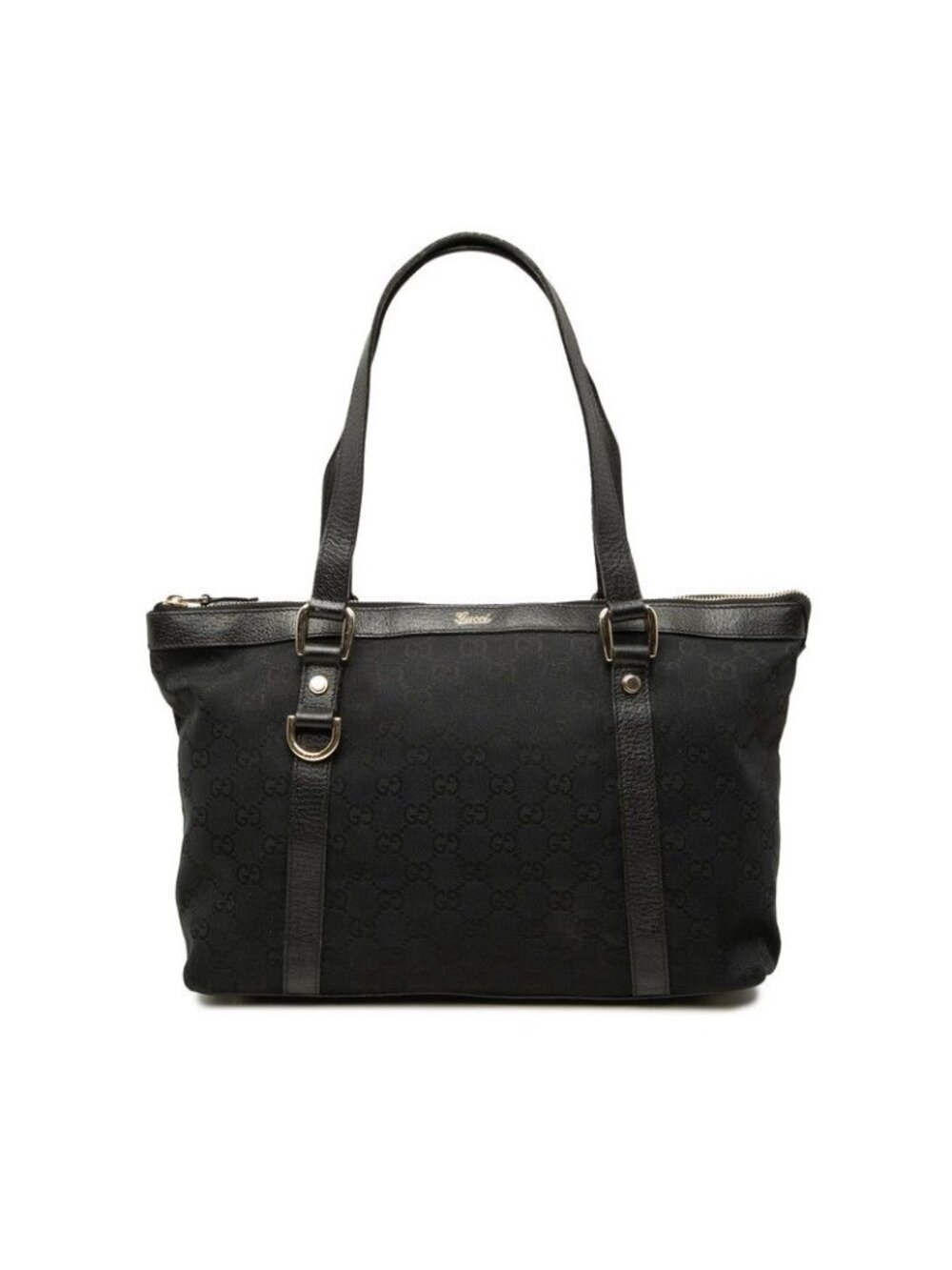 Gucci GG Canvas 2-Way Shoulder Bag Black